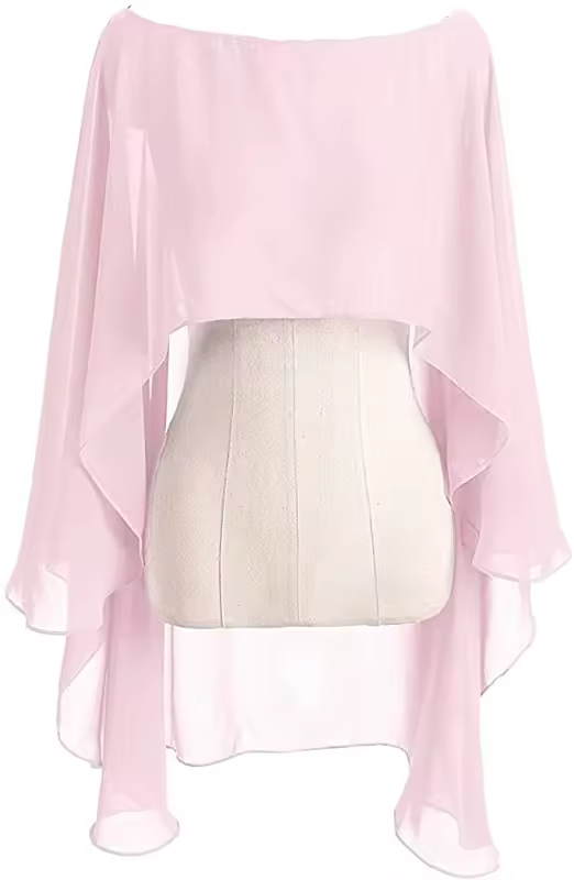 Chiffon Cape Bolero Women Femme Mariage Chalas Mujer Evening Wedding Bridal Jacket Wraps Accessories Peleryna Cloak Boda Shawl - Image 16