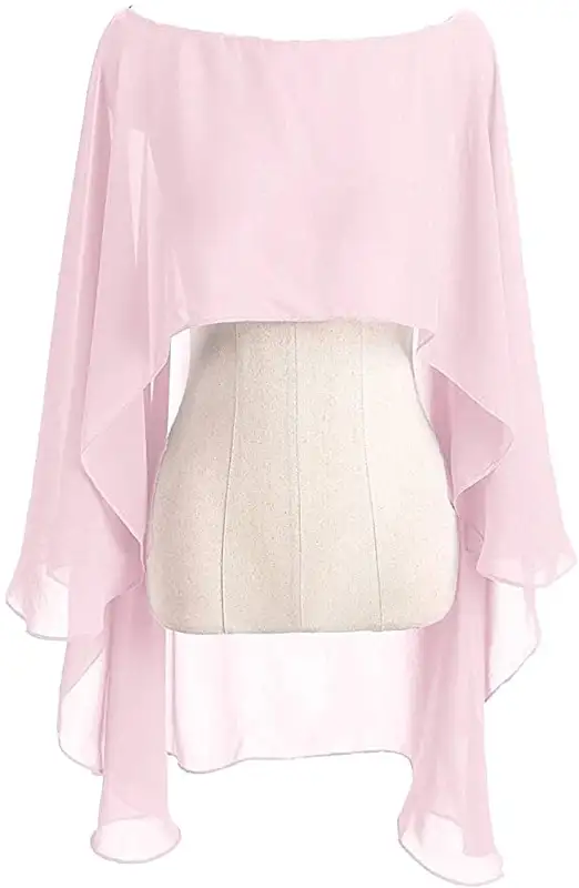 Chiffon Cape Bolero Women Femme Mariage Chalas Mujer Evening Wedding Bridal Jacket Wraps Accessories Peleryna Cloak Boda Shawl - Image 16