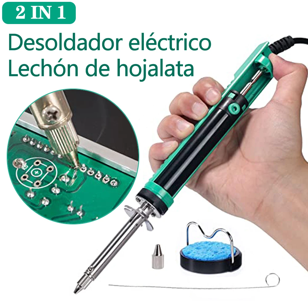 

YIHUA 929D-V 30W Electric Vacuum Desoldering Iron Suction Pump Gun with Welding Nozzles for Soldering Repair, 110V220V Soldering
