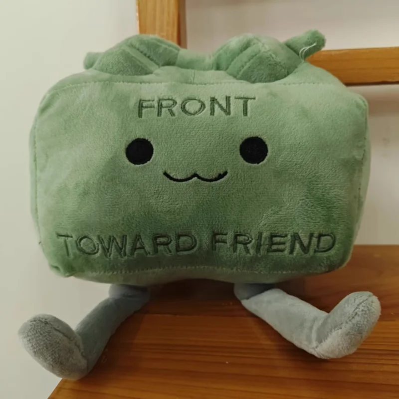 

Clay the Claymore Plush Doll Kawaii Green Square Doll Pillow 20cm ccessories ornament Gift Collection Model Kid Birthday Gifts