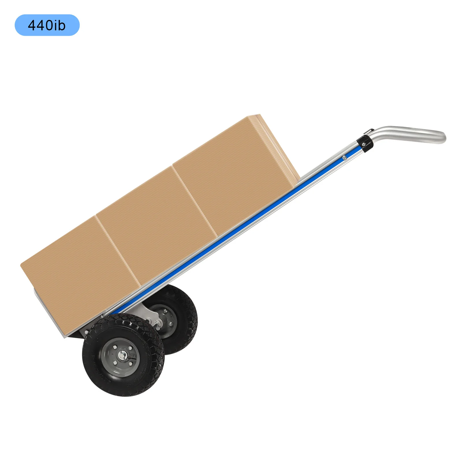 440 lbs Weight Capacity Hand Truck Dolly  Industrial Strength  Heavy Duty Dolly for Moving with Wheels