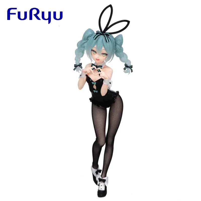 

In stock FuRyu BiCute Rabbit Girl Hatsune Miku 27cm PVC Genuine Anime Figure Collectible Model Dolls Statuette Birthday Gifts