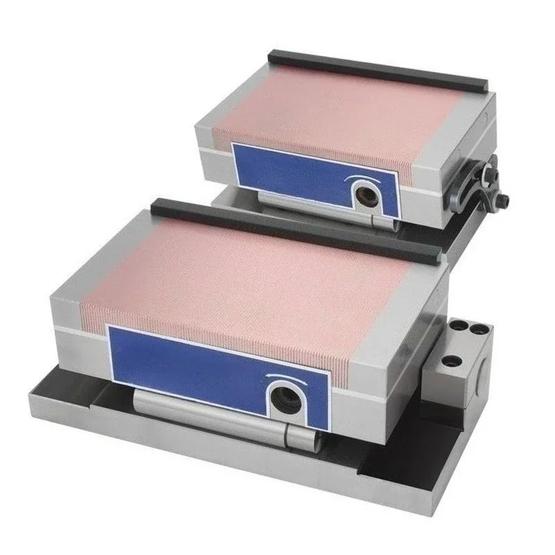 Adjustable angle permanent magnet chuck, integrated bow bending, hard tilt strength