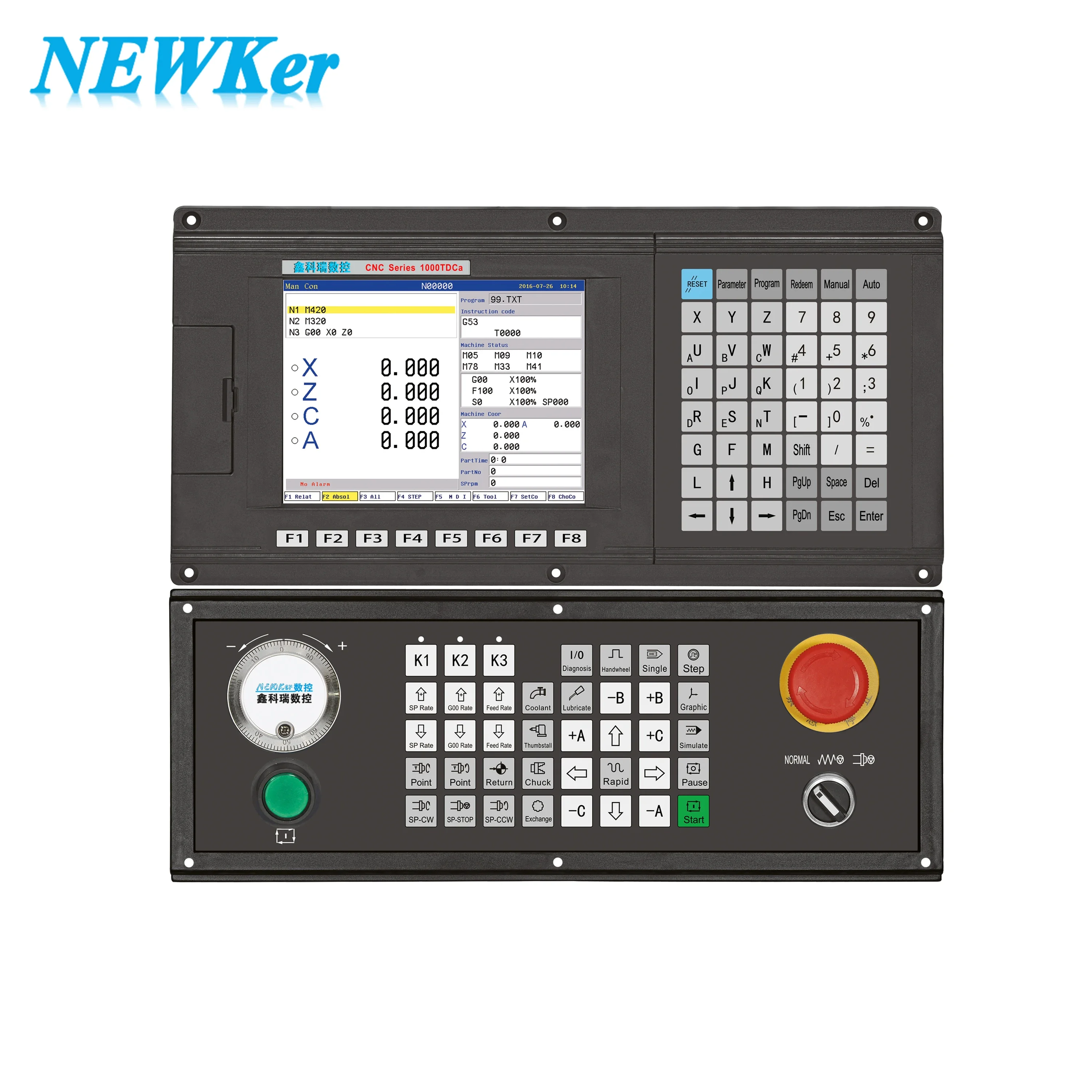 4 Axis Cnc Milling Controller PLC And CNC Controller 3 Axis Similar Adtech CNC Control Lathe