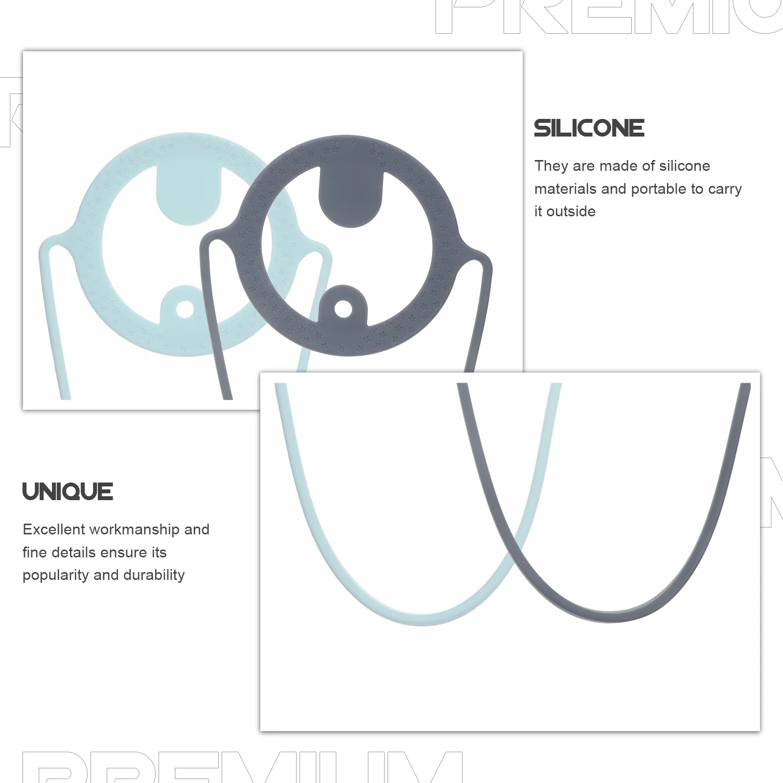 

2pcs Silicone Portable Coffee Carrier For Milk Tea Drink Coffee Cup Holder Holder Outdoor Cafe Accessory Cup Supply