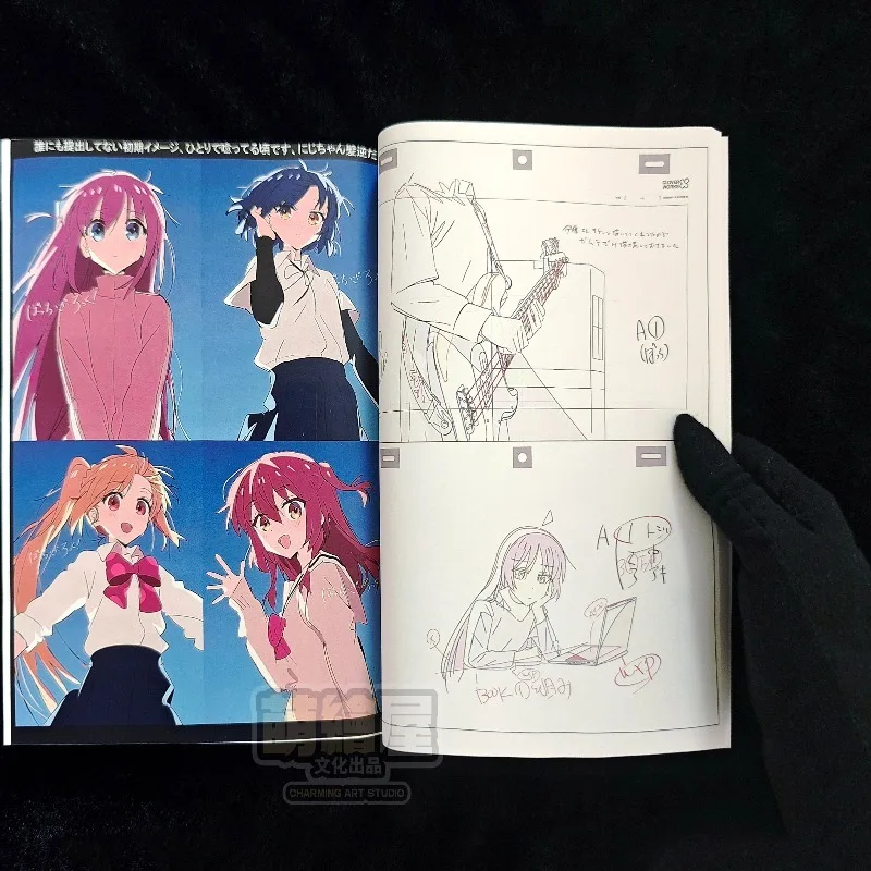 270p Bocchi The Rock! Artwork Art Book Illustration Collection Animation Line Art Hand Drawn Sketches Anime Full Color Hitori
