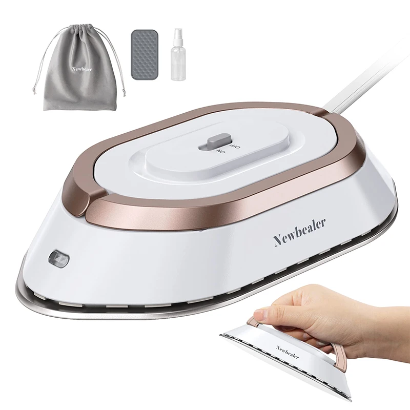 Mini Travel Iron for Clothes Dual Voltage Handle Electric Ironing Machine 30S Fast Heating Dry Wet Irons Garment Household Tools