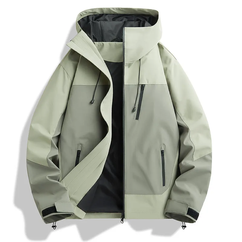 Men High Quality Windproof Jacket Hoodies Comfortable Versatile Coat Popular Basic Mountaineering Suit Hiking Jacket Windbreaker