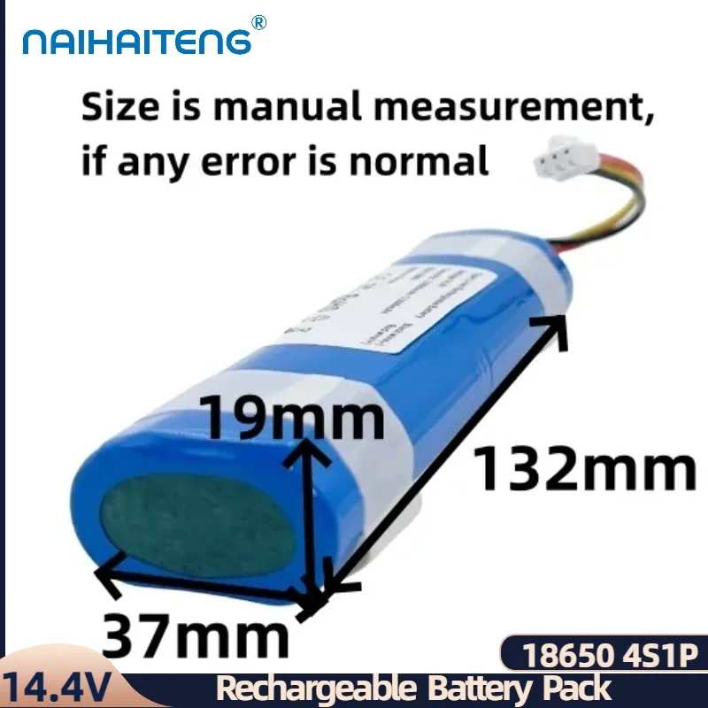 14.4V 14.8V 2600mAh 3500mAh 18650 4S1P ชาร์จ Li-Ion แบตเตอรี่ Pack สําหรับ Sweeping Robot เครื่องดูดฝุ่นปรับแต่งขายส่ง