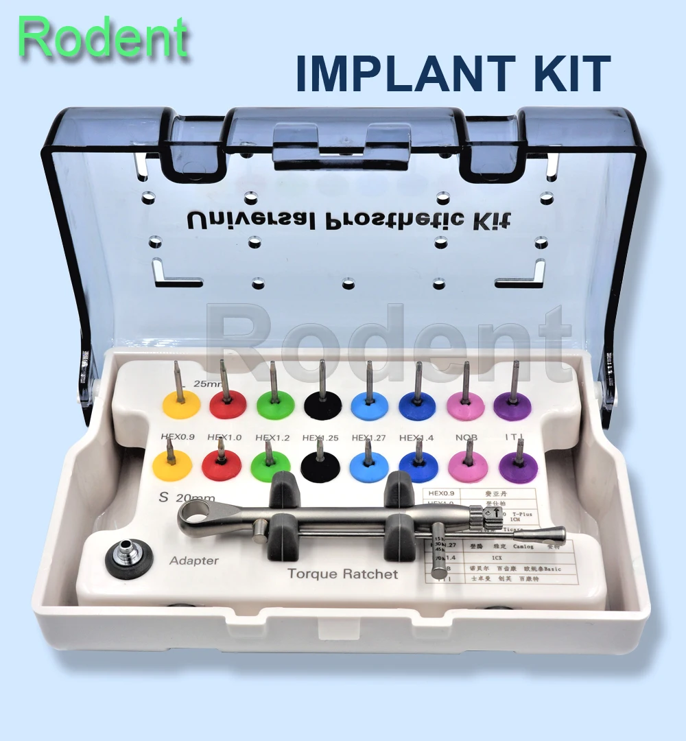 

Dental Implant Torque Wrench Ratchet Screwdriver Prosthetic Kit