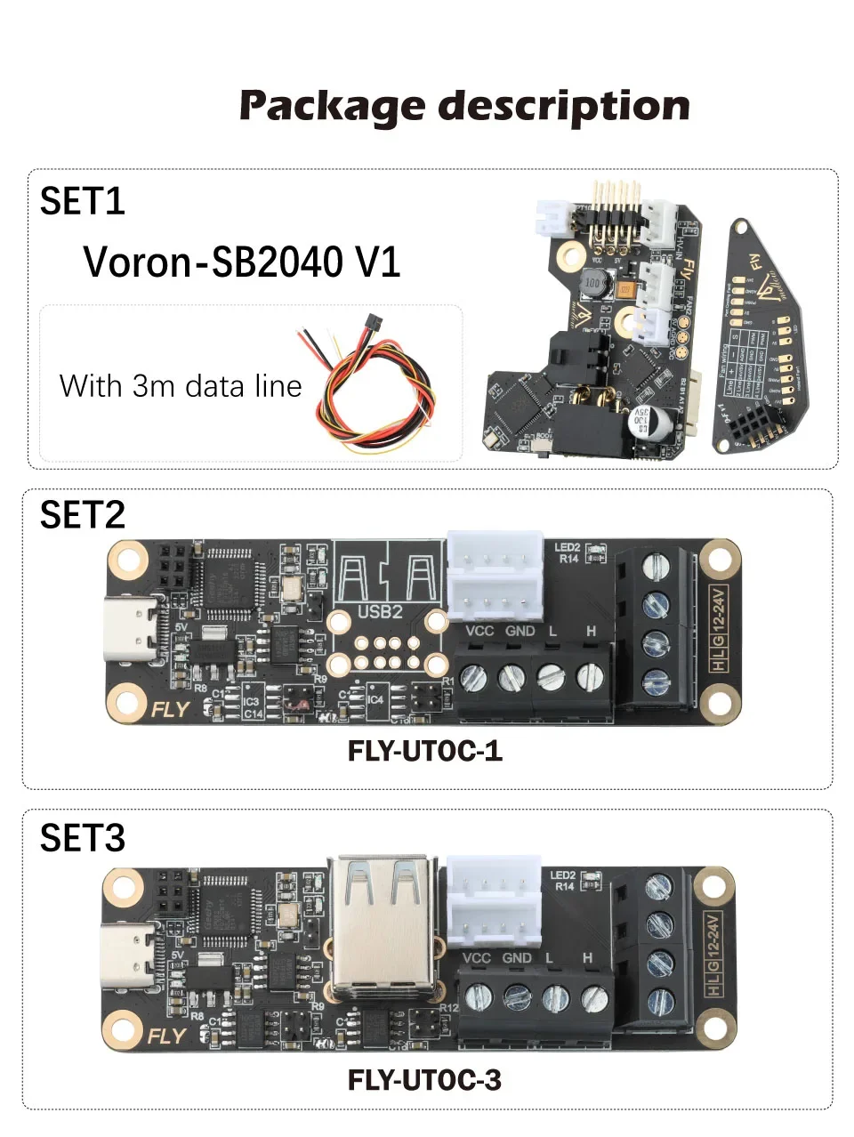 

Fly-SB2040 V1 Board For Voron 2.4 R2 Trident Stealthburner CW2 Extruder Klipper Hotend Canbus HeadTool Usb PT1000