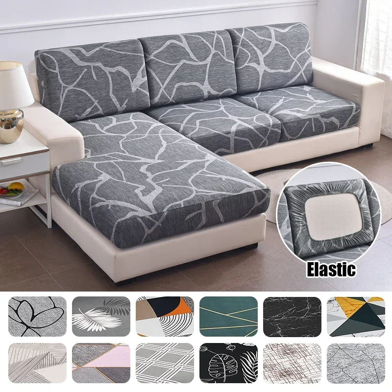 Elastic Sofa Cushion Cover Anti-dust Sofa Cover for Living Room Pets Kids Seat Cover Chaise Longue Corner L Shape Sofa Slipcover