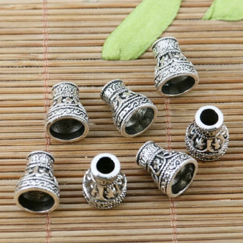 

20 шт., бусины с цветочным рисунком EF2264