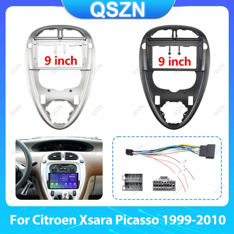 For Citroen Xsara Picasso1999-2010 2Din Car Radio Fascia Auto Stereo Audio Player DVD Panel Dash Kit Frame Center Console Holder