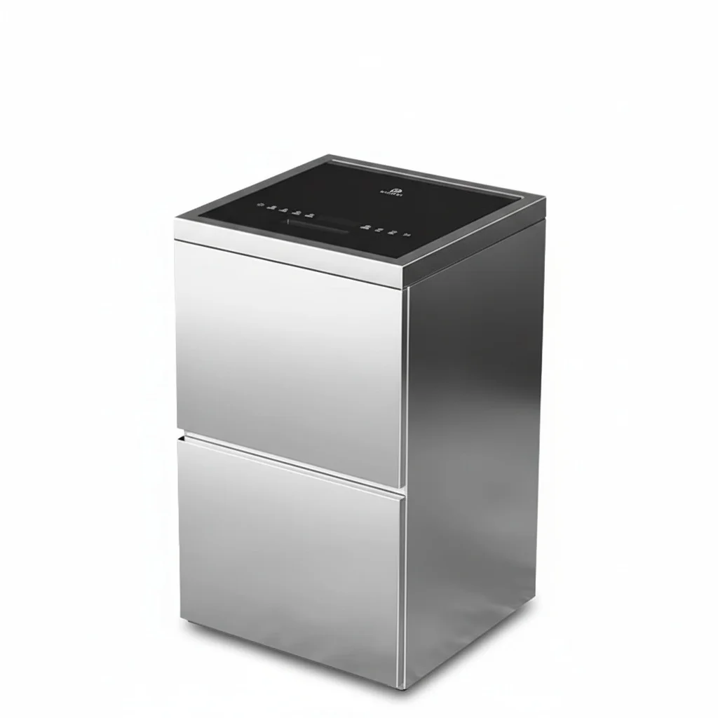 Commercial Dishwasher, Stainless Steel Countertop Dishwasher, App-Controlled Undercounter Built-in Machine for Hotel, 80KG