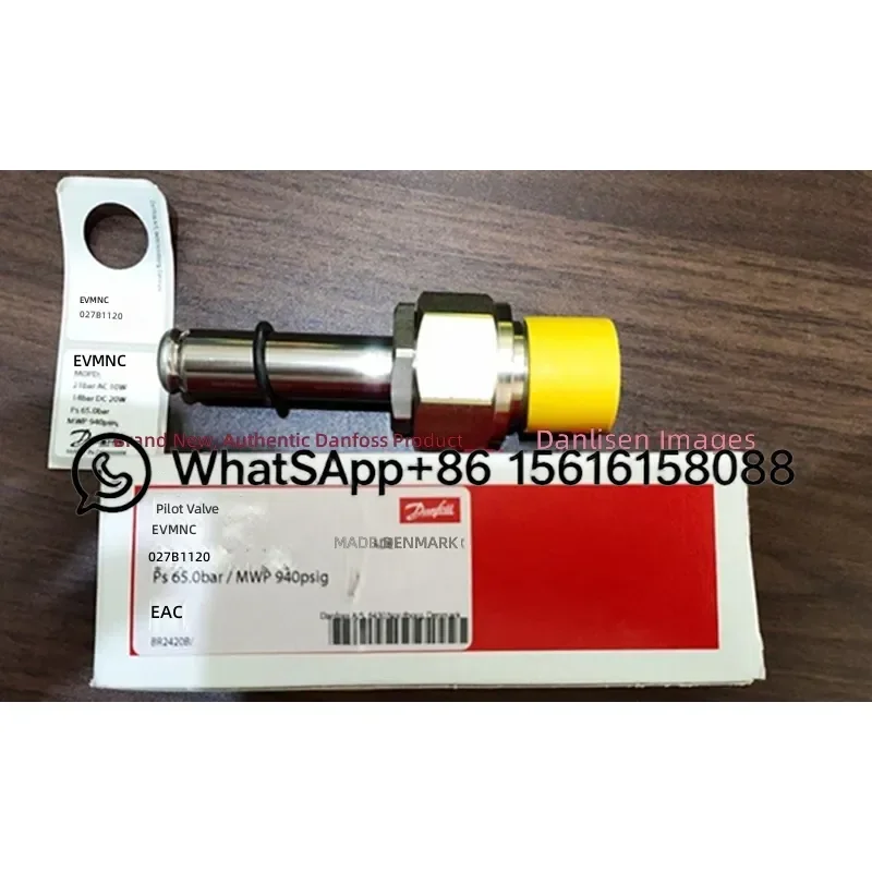 New Original Danfoss Solenoid Pilot Valve EVM 027B1130 027B1120 Normally Open Closed Replacement Parts for Refrigeration