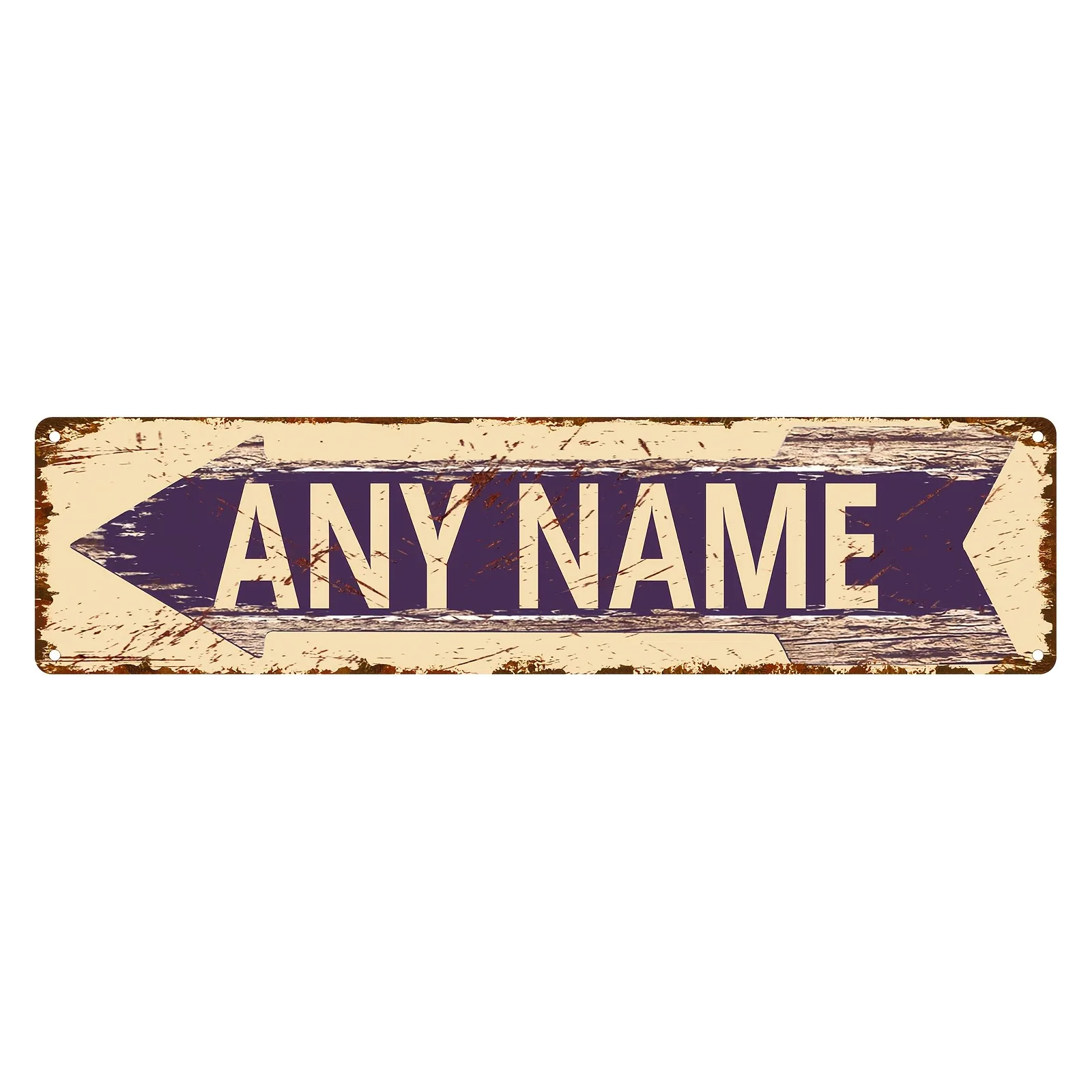 CIFbuy Personalized Custom Retro Street Sign, Left Right Arrows, Wall Art Decor Only, Man Cave Bar Cafe Restaurant Metal Signage