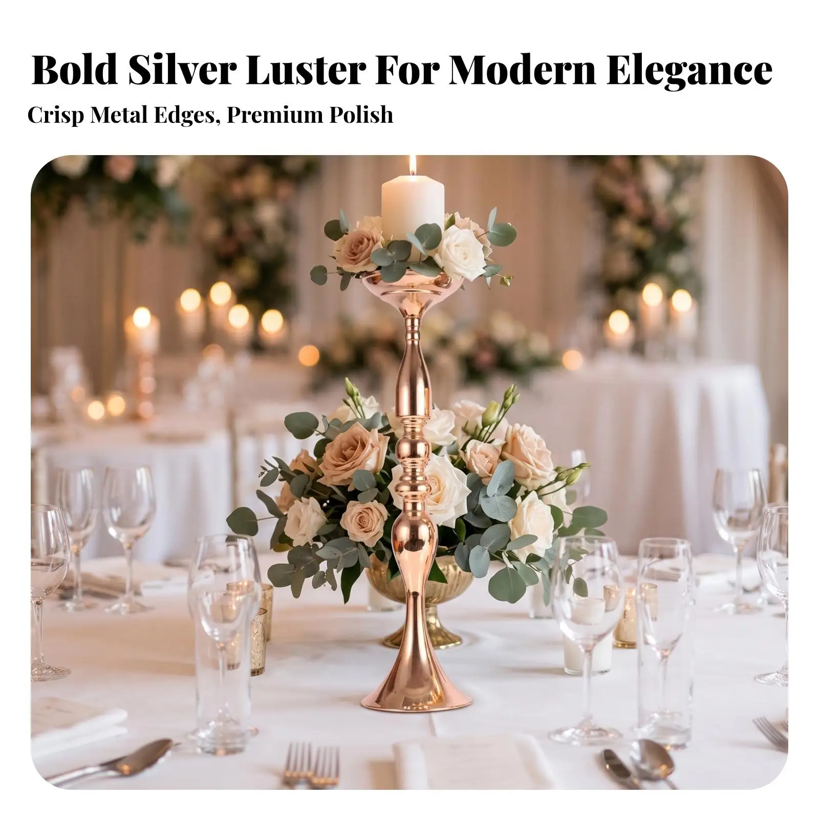 Pedestal Stand with Dish Top Stable Tabletop Floral Stand Centerpiece Riser Sturdy Versatile for Florists, Weddings