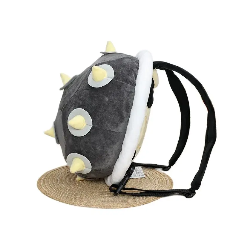 Super Mario Morton Bowser Koopa Backbag , Switch Game Wonder Odyssey Backpack Plush Toy Knapsack Bag Cosplay Clothes