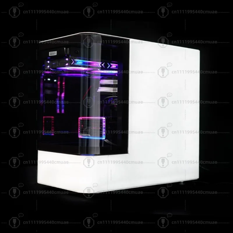 ULTRA HM1AIR Sea View Room Chassis Integrated Double Bend Glass High Value Computer Chassis ATX