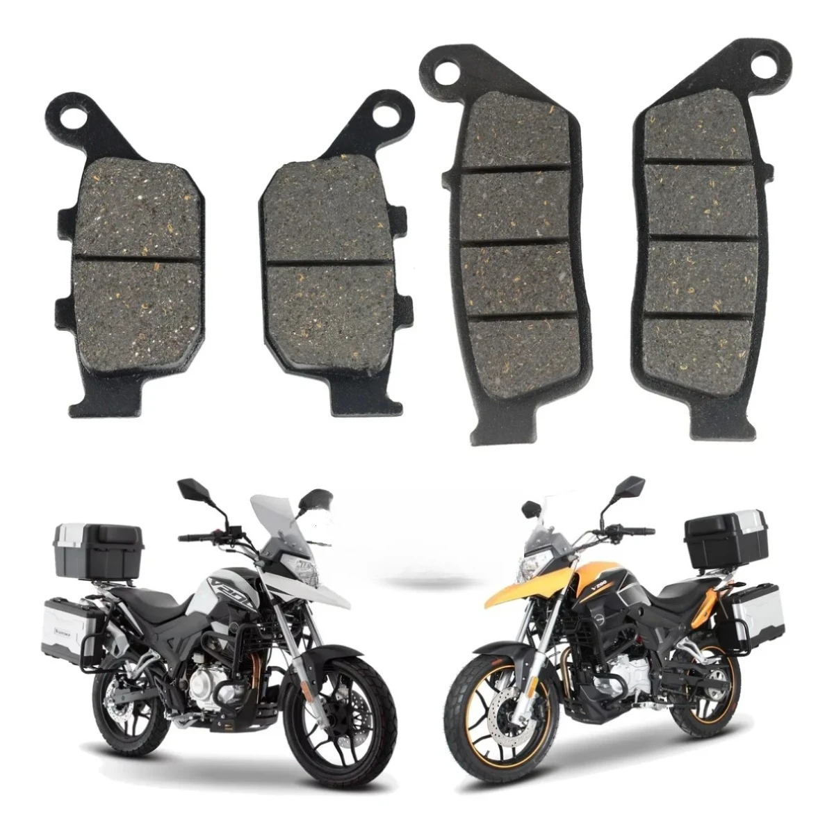 1 Kit Motorcycyle Front &Rear Brake Pads Fit For Italika V200 2018-2024 Replacement F14020122 F15020306 Brake Pads For Mexico Ma