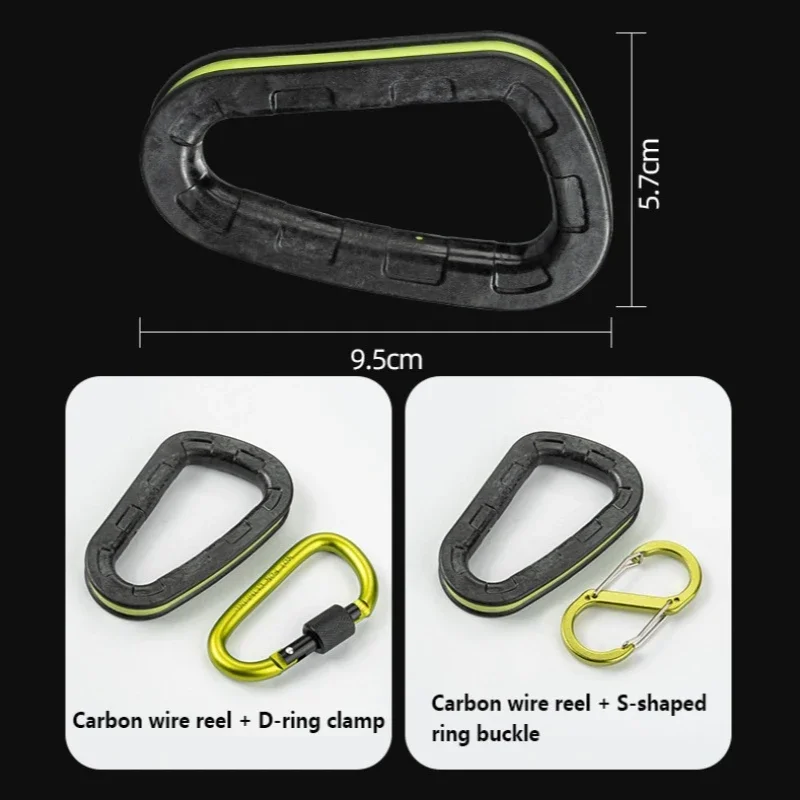 New Carbon Hanging Bottom Cable Puller Sea Fishing Wire Puller Non-slip Fishing Line Protection Nylon Cable Puller Fishing Tools