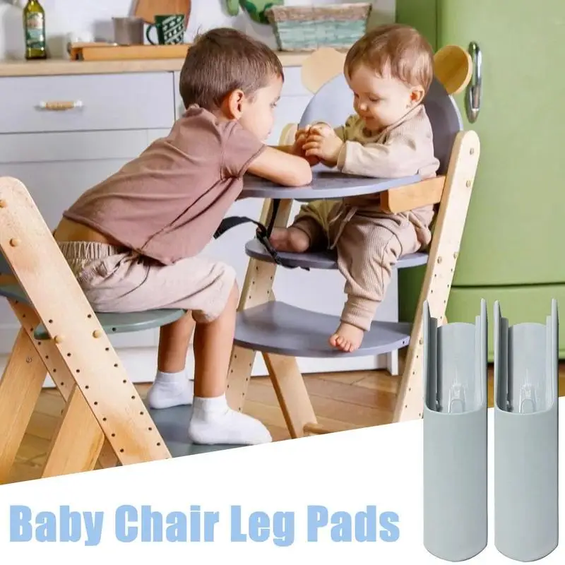 Anti-derrapante Leg Pad para Cadeiras Altas Stokk, Baby Highchair Safety Accessories, Feet Insert, Destacável Floor Protector, Dining Chair