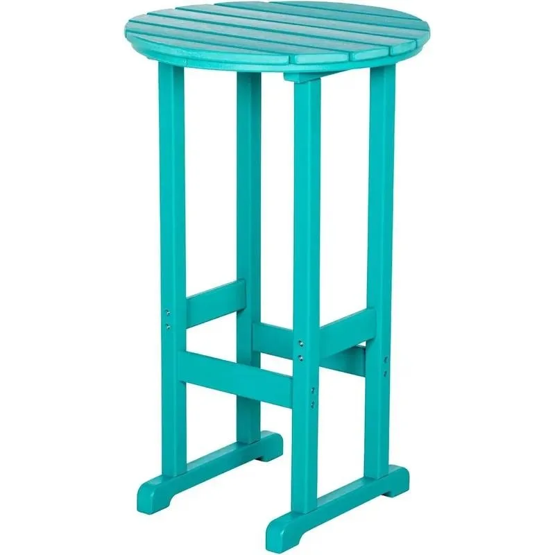 Modern Durable Lightweight Foldable Stackable Outdoor Bar Table  All Weather Cocktail Tall Bistro