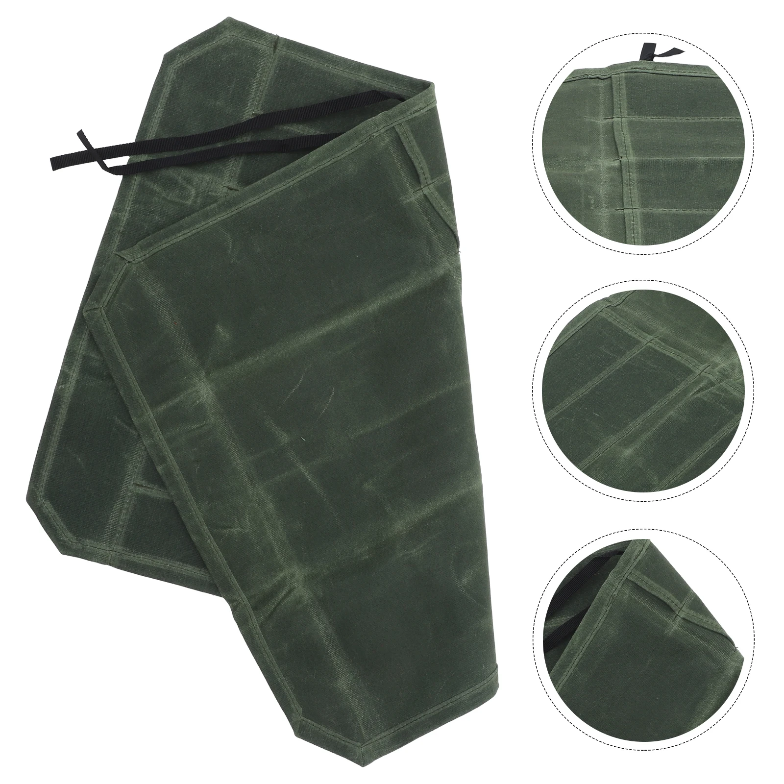 

Premium Waxed Canvas Chef Knife Roll Bag Water Resistant Portable Knives Organizer Wear-Resistant Cutter