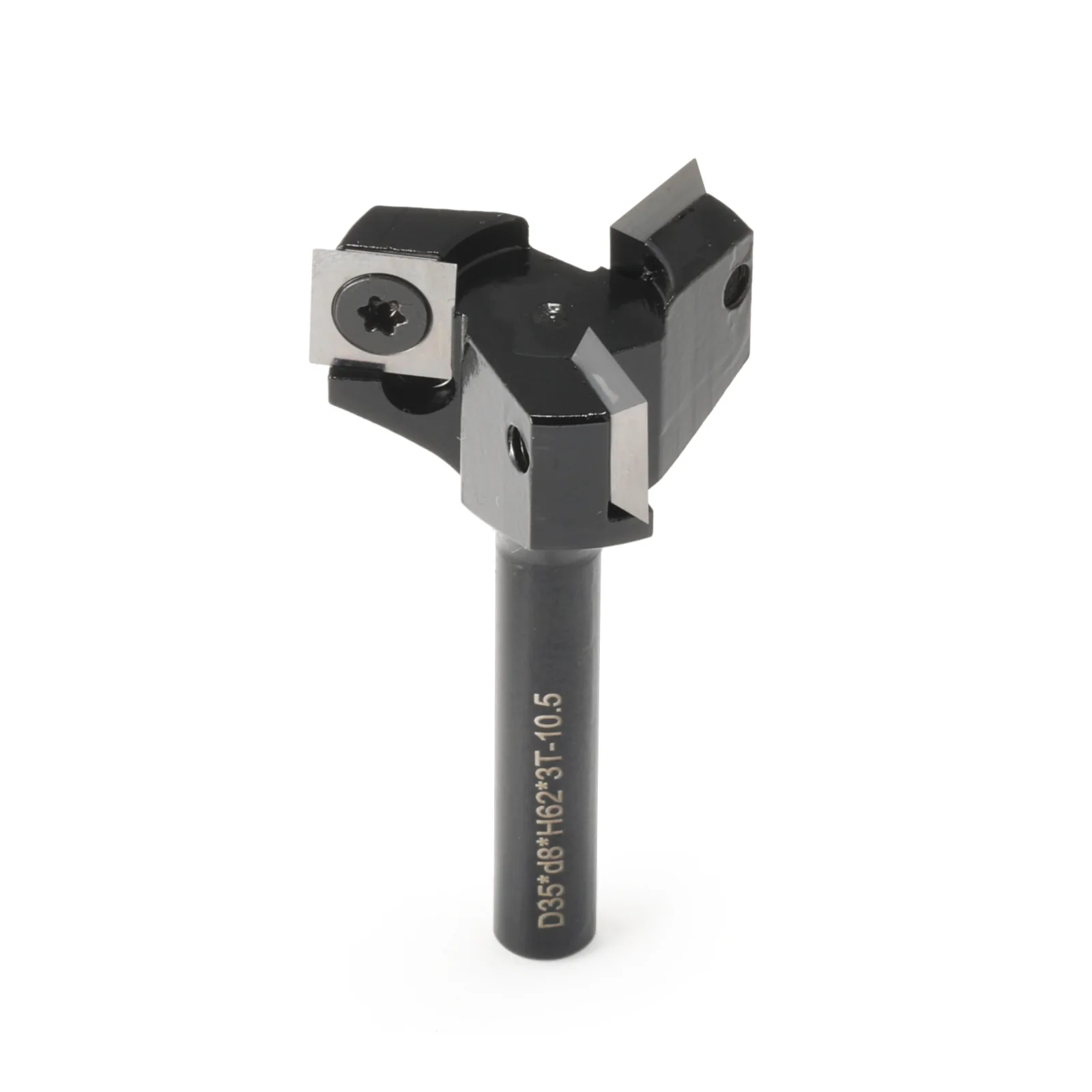 8/12/12.7mm Shank Three‑Blade Woodworking Milling Cutter, Removable Disposable Slotting Bottom Cleaning Board Breaker Tool