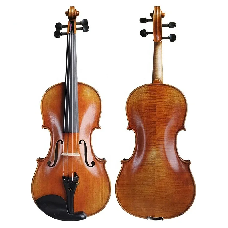 professional 4/4 advanced Antique violin string instruments hand made oil Brown violins with case rosin and bow