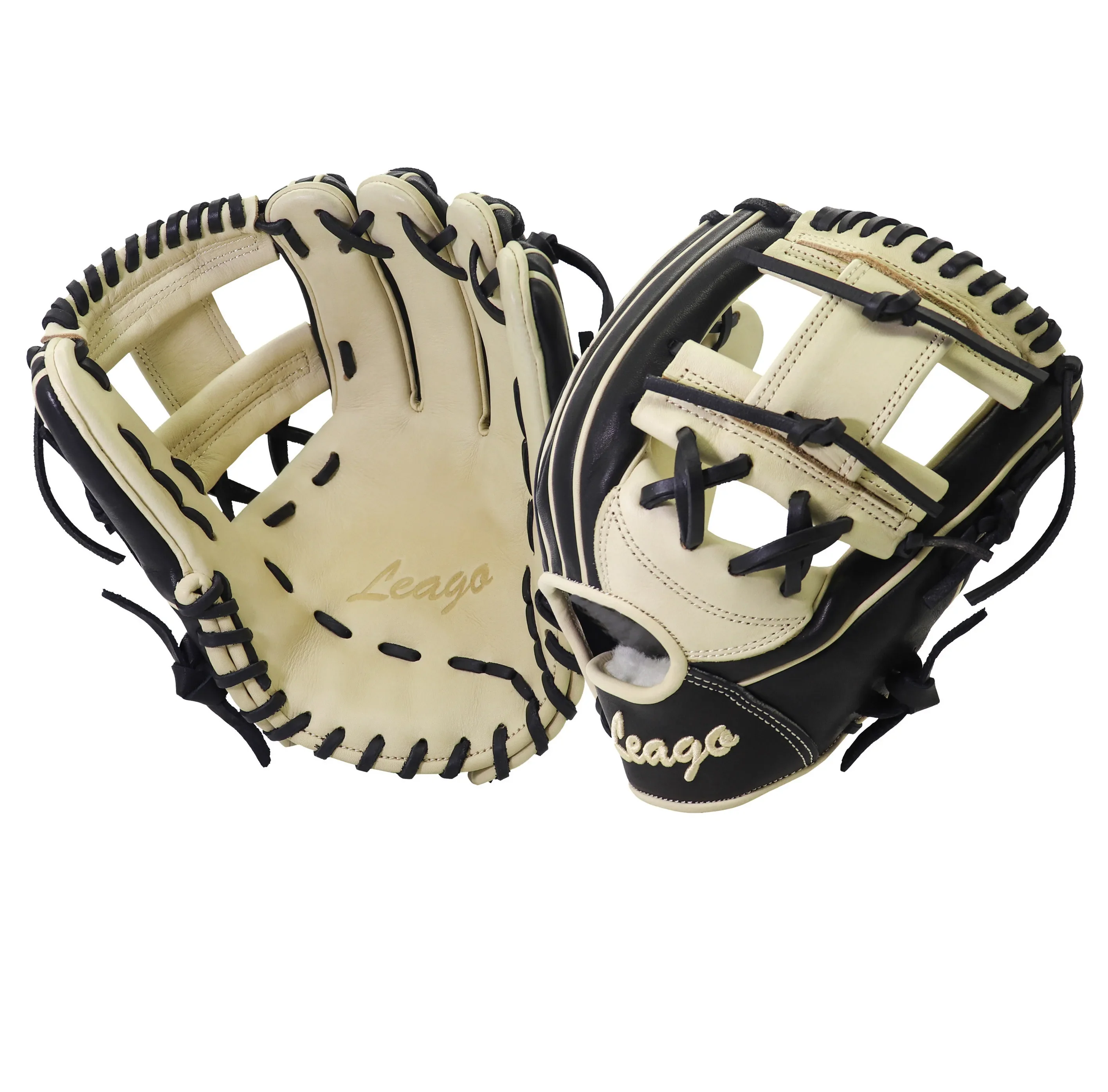 Wholesale 11.5 inch Custom Made Japanese Kip Leather Baseball Gloves With Leather Lace