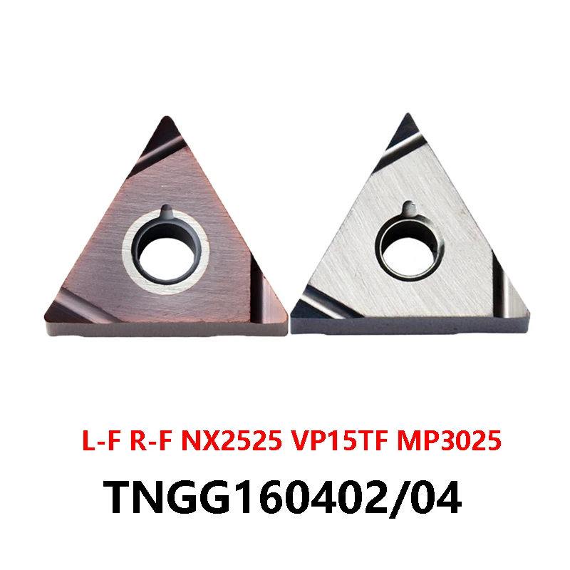 

Original Inserts TNGG160402R-F TNGG160404R-F NX2525 TNGG160402L-F VP15TF TNGG160404L-F MP3025 Lathe Cutter TNGG160402 TNGG CNC