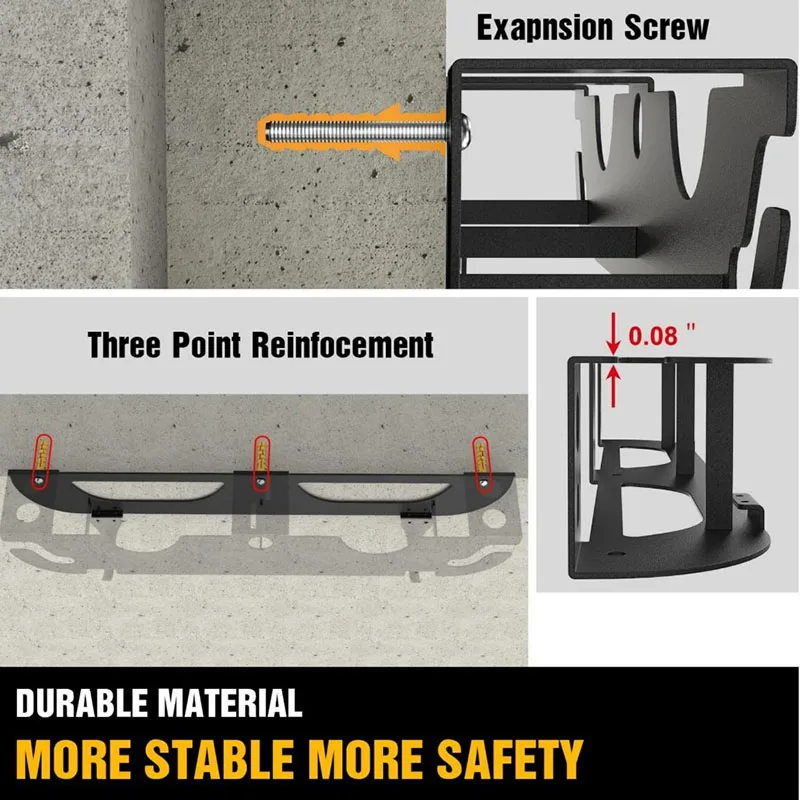 Estante de almacenamiento para amoladora angular, soporte de montaje en pared para cortadores, pulidores, garaje y espacio de trabajo, 1 piezas