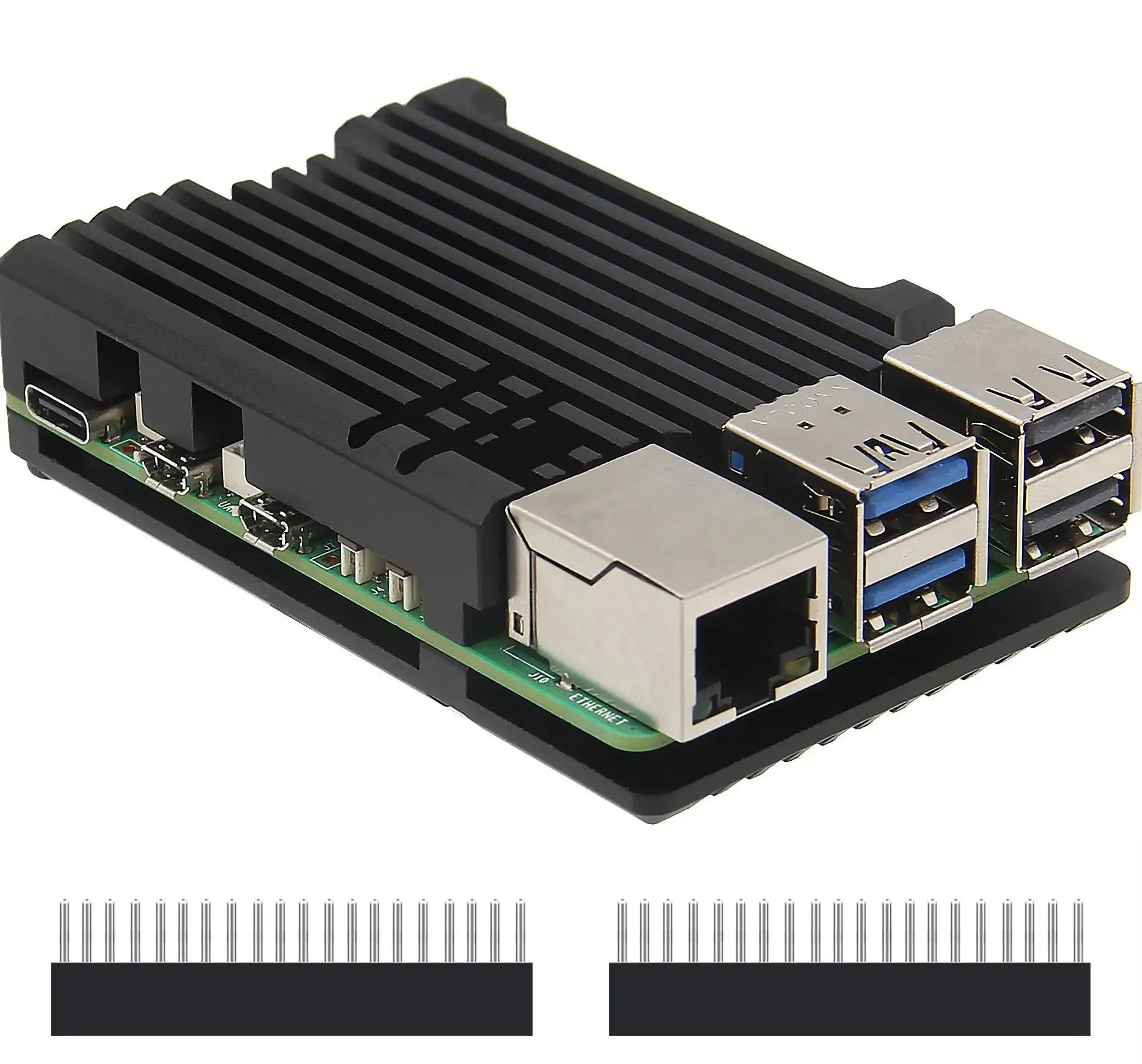 Raspberry Pi 5 Case  | Passive Cooling| Aluminum Alloy Armor Shell Enclosure for Pi 5