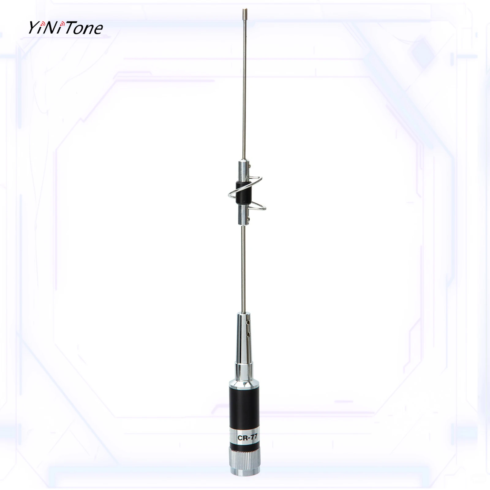 CR-77 Wide Band Antenna set 144/430Mhz with PL259 5M UHF Male Coax Cable 12CM Big Magnetic Mount Base Car Mobile Antenna