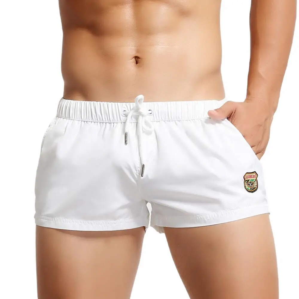 Męskie szorty plażowe SEOBEAN na lato, kąpielówki, spodenki typu boardshort, męskie szorty gimnastyczne, szorty do pływania, surfingu, fitnessu, szybkoschnące.