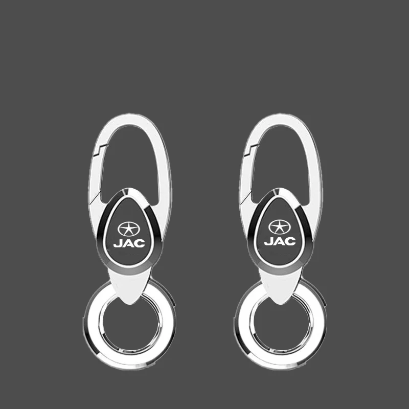 Chaveiro de Metal 3D com Emblema de Carro, Pingente de Chaveiro para JAC Refine J3 J2 S5 A5 J5 J6 J4 Vapour S2 T8 Acessórios