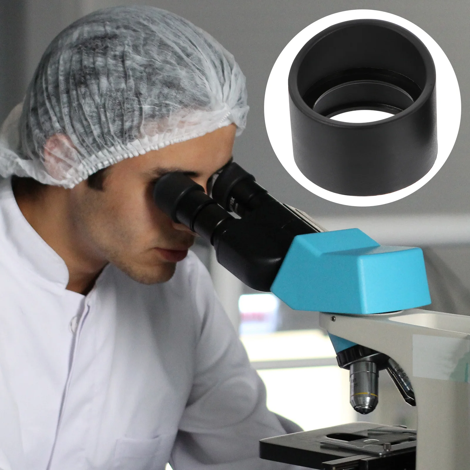 

2Pcs Rubber Eye Shield Microscope Eyepiece Guards Covers Suitable for Stereo Wide Angle Lens Protective Eye Cups