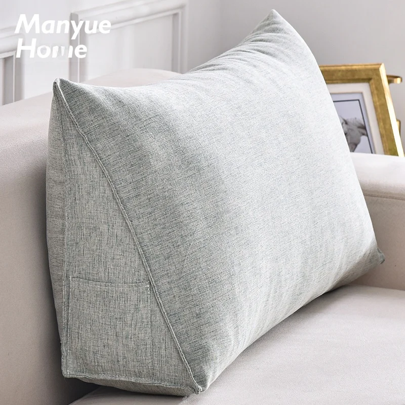 

Nordic Sle Sofa Lumbar Support e Cuion Cotton Linen Bede Pillow Tat Removable And Waable Home Decorative P...