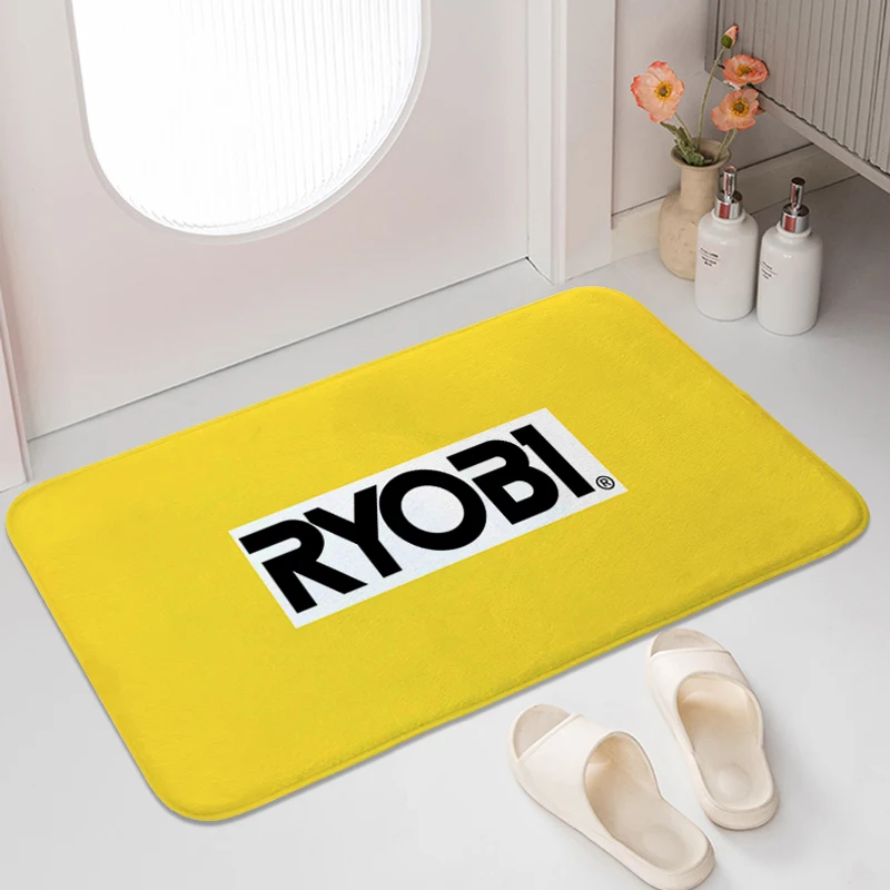 Kitchen Carpet for Bedroom Z-Ryobis Living Room Rug Aesthetic Non Slip Bathmat Funny Custom Doormat Entrance Door Mat Home