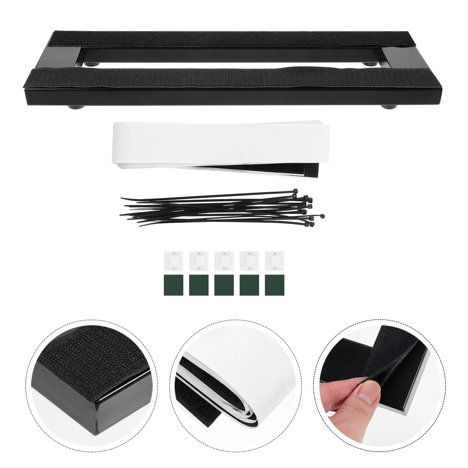 

Effect Fixture Holder Guitar Effector Bracket Pedalboard Tape Electric Reusable Alloy for