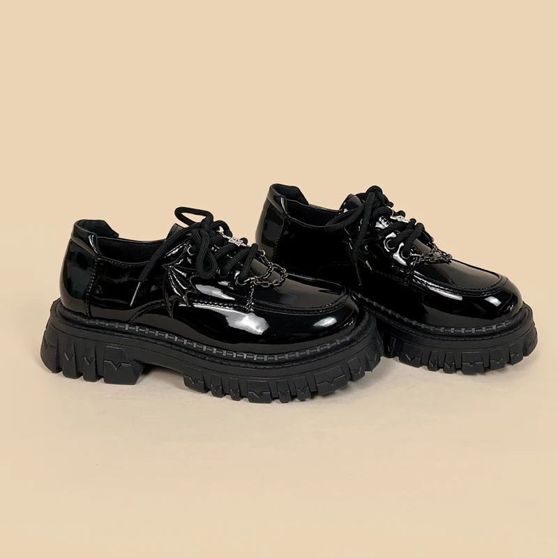 Amy and Michael Kawaii Lolita Mary Jane Shoes Lovely Girls Students Hand Made Black Vintage Platform Shoes Women Trendy Pumps