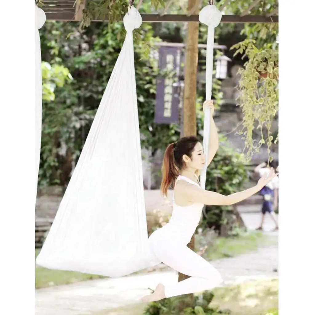 Nylon Aerial Yoga Hammock Durable Swing Anti Gravity Fabric Trapeze Inversion Tool for Home Fitness Relaxation