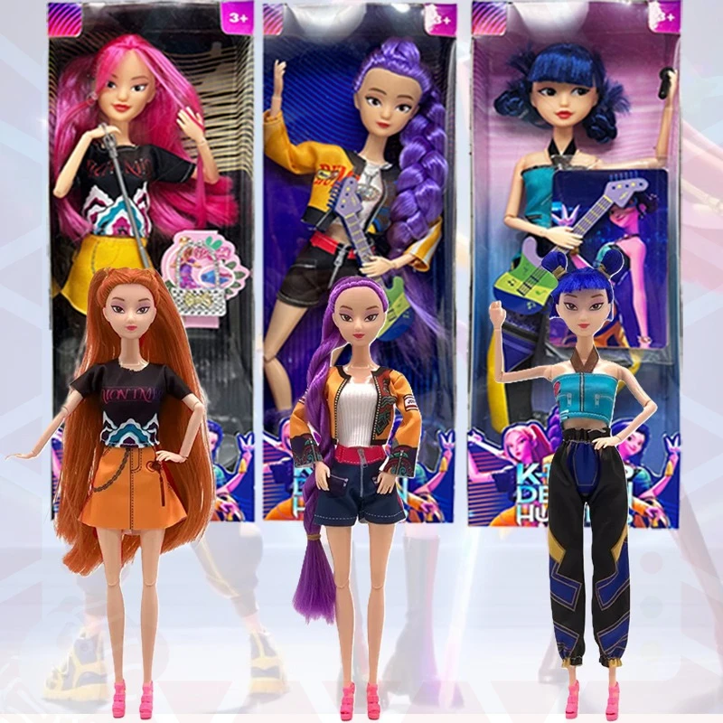 3 pièces nouveau Anime Kpop démon chasseurs poupée PVC vinyle figurine jouet poupée 11 articulations sont mobiles pour cadeau de noël pour enfant