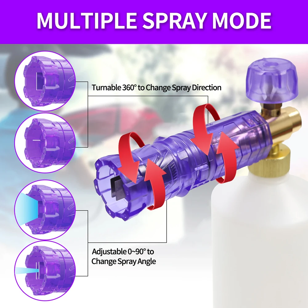 ROUE Sneeuw Schuimpistool Schuimmondstuk Wasstraat Schuimmachine voor Lavor PARKSIDE Karcher Elitech Bort Kranzle Bosch Hogedrukreiniger