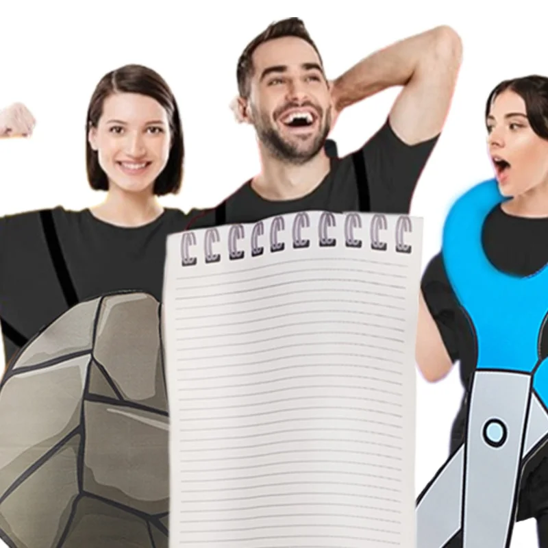 2025 novo loween diversão ro papel tesoura conjunto de jogo engraçado par bar desempenho traje étnico feminino desempenho palco