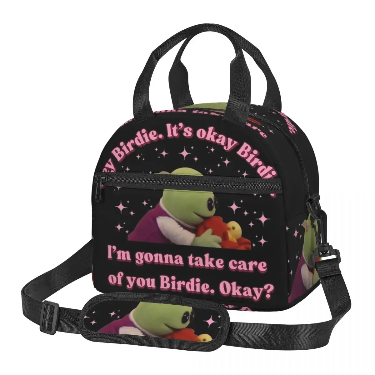 Nanalan I'm Gonna Take Care Of You Birdie Insulated Lunch Bag  Funny Storage Food Box Large Capacity Thermal Cooler Lunch Boxes