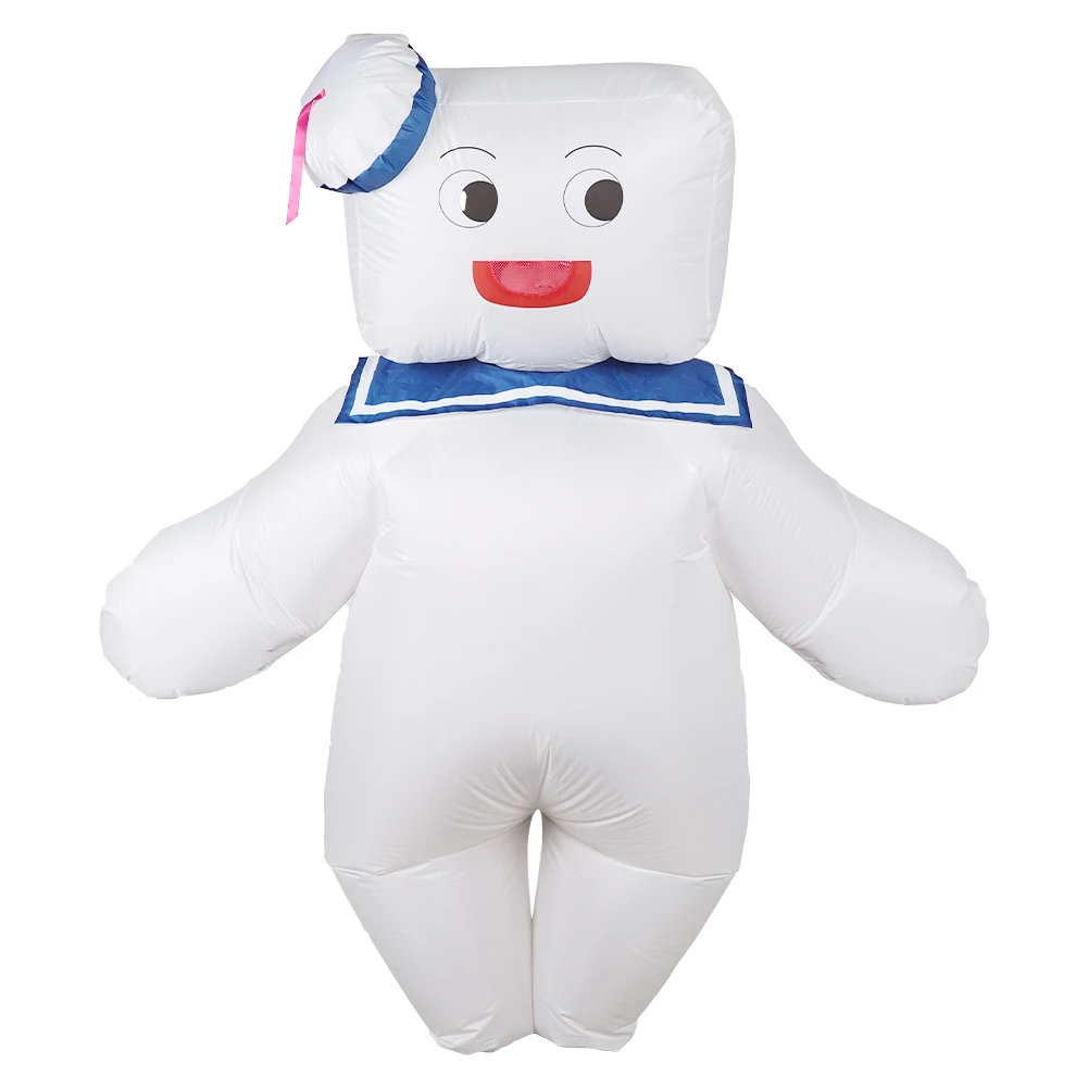 Stay Puft Marshmallow Man Inflatable Cosplay Costume Movie Ghost Role Play Busters Outfits Adult 155cm-185cm Man Suits Halloween