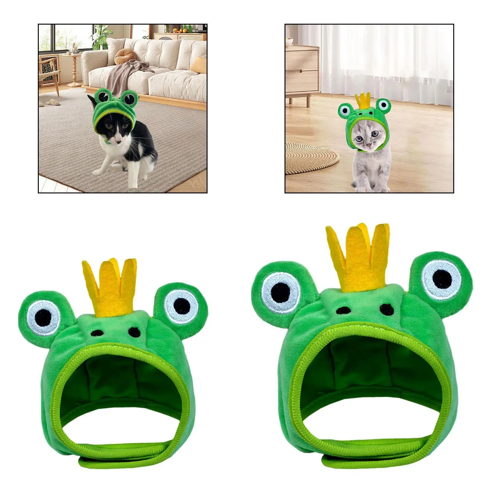 لطيف القط زي قبعة حزب تأثيري حلي مريحة لينة غطاء الرأس رئيس التفاف الكلب تأثيري المشي صور الدعائم عطلة